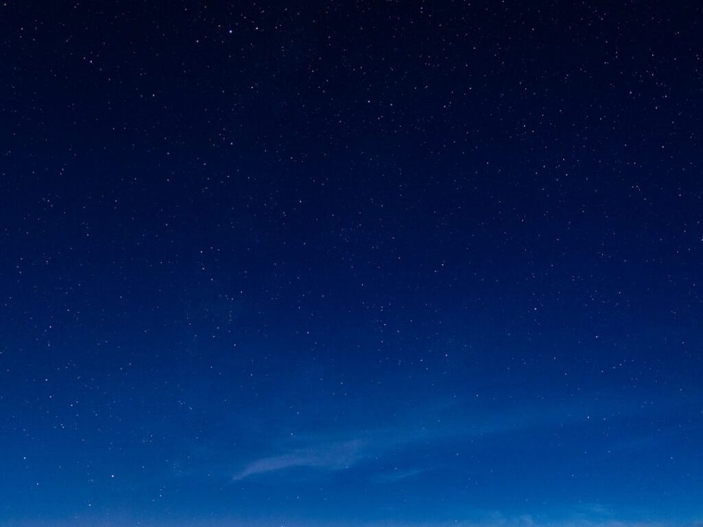 Star-filled night sky representing Gemini and the Air element in astrology