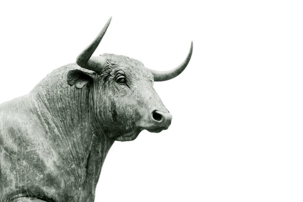 Bull symbol representing Taurus personality traits in astrology